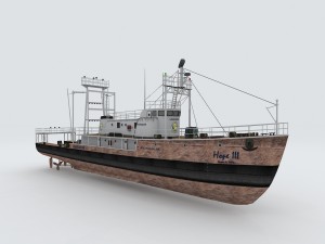 vehicles - large passenger ship 09 3D Model