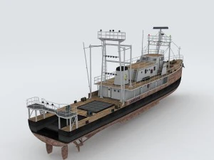 vehicles - large passenger ship 09 3D Model