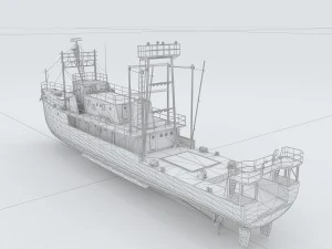vehicles - large passenger ship 09 3D Model