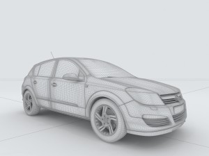 vehicles - mercedes-benz bmw volkswagen audi car 01 3D Модель