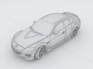 vehicles - mercedes-benz bmw volkswagen audi car 06 3D Modell