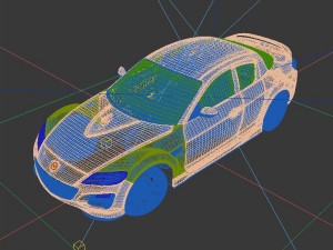 vehicles - mercedes-benz bmw volkswagen audi car 08 3D Модель
