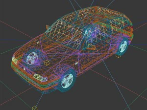 vehicles - mercedes-benz bmw volkswagen audi car 28 3D Model