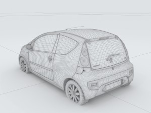 vehicles - mercedes-benz bmw volkswagen audi car 54 3D Model