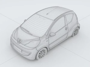 vehicles - mercedes-benz bmw volkswagen audi car 54 3D Model