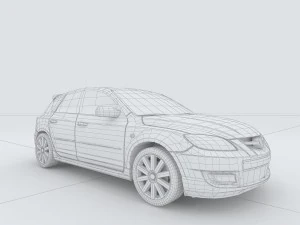 vehicles - mercedes-benz bmw volkswagen audi car 56 3D Model
