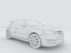 vehicles - mercedes-benz bmw volkswagen audi car 77 3D-Modell
