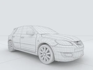 vehicles - mercedes-benz bmw volkswagen audi car 77 3D Model