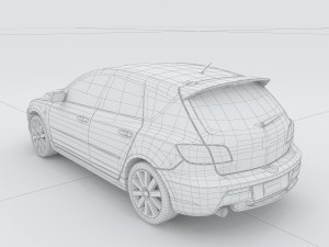 vehicles - mercedes-benz bmw volkswagen audi car 77 3D-Modell