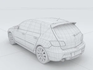 vehicles - mercedes-benz bmw volkswagen audi car 77 3D Model