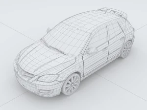 vehicles - mercedes-benz bmw volkswagen audi car 77 3D Model