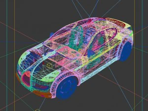 vehicles - mercedes-benz bmw volkswagen audi car 83 3D Model