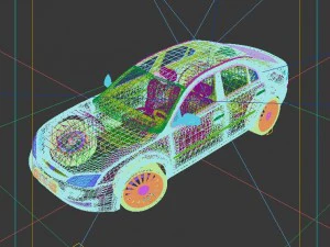 vehicles - mercedes-benz bmw volkswagen audi car 99 3D Model