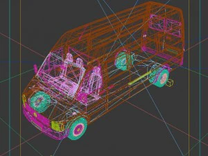 vehicles - mercedes-benz bmw volkswagen audi car 106 3D Model