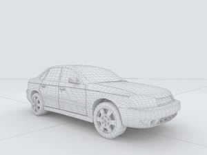 vehicles - mercedes-benz bmw volkswagen audi car 129 3D Model
