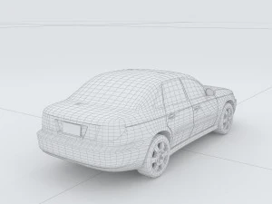 vehicles - mercedes-benz bmw volkswagen audi car 129 3D Model