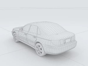 vehicles - mercedes-benz bmw volkswagen audi car 129 3D Model