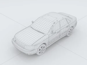 vehicles - mercedes-benz bmw volkswagen audi car 129 3D Model