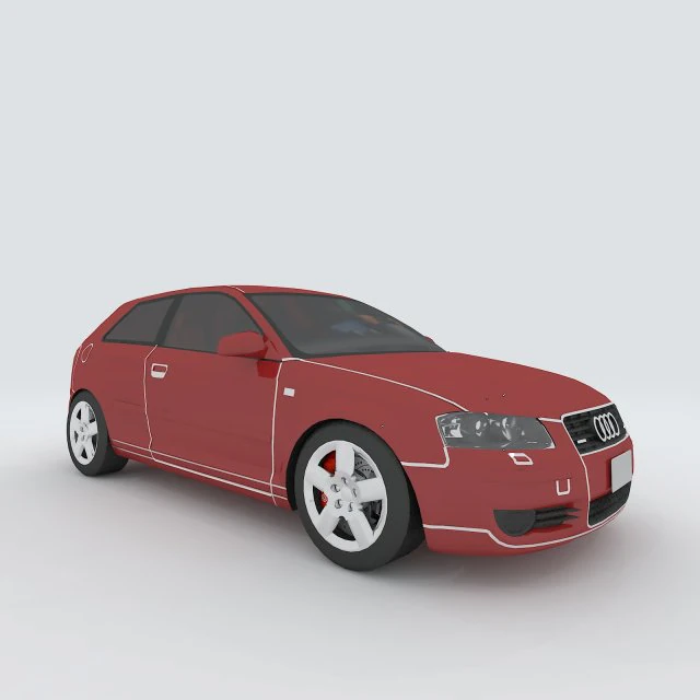 vehicles - mercedes-benz bmw volkswagen audi car 148 3D Model .c4d .max .obj .3ds .fbx .stl .blend 