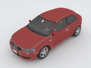 vehicles - mercedes-benz bmw volkswagen audi car 148 3D Model