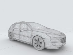 vehicles - mercedes-benz bmw volkswagen audi car 160 3D Model