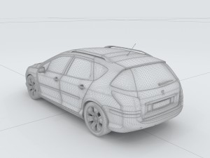 vehicles - mercedes-benz bmw volkswagen audi car 160 3D Model