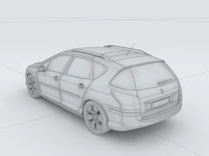 vehicles - mercedes-benz bmw volkswagen audi car 160 3D Model