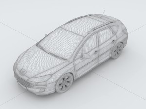vehicles - mercedes-benz bmw volkswagen audi car 160 3D Model