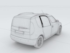 vehicles - mercedes-benz bmw volkswagen audi car 169 3D Модель