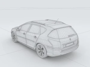 vehicles - mercedes-benz bmw volkswagen audi car 172 3D Model