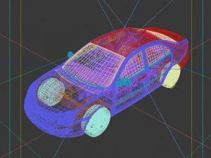 vehicles - mercedes-benz bmw volkswagen audi car 180 3D Model