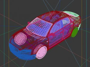 vehicles - mercedes-benz bmw volkswagen audi car 181 3D Model