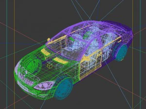 vehicles - mercedes-benz bmw volkswagen audi car 186 3D Model