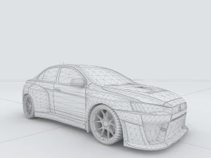 vehicles - mercedes-benz bmw volkswagen audi car 189 3D Model