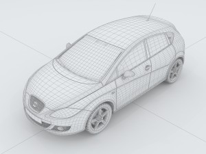 vehicles - mercedes-benz bmw volkswagen audi car 205 3D Модель
