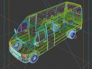 vehicles - mercedes-benz bmw volkswagen audi car 211 3D Model