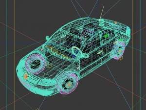 vehicles - mercedes-benz bmw volkswagen audi car 222 3D Model