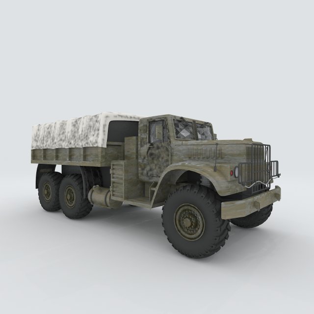 vehicles - military truck Modelo 3D .c4d .max .obj .3ds .fbx .stl .blend 