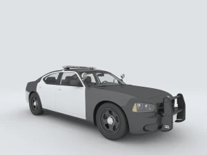 araçlar - polis arabası 3D Model