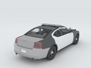 vehicles - police car 3D 模型