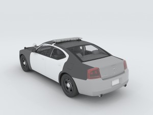 vehicles - police car 3D 模型