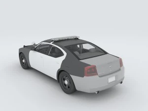 vehicles - police car 3D Model