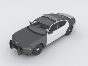 vehicles - police car 3D 模型