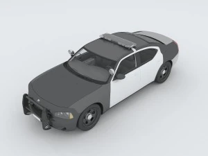 vehicles - police car 3D Model