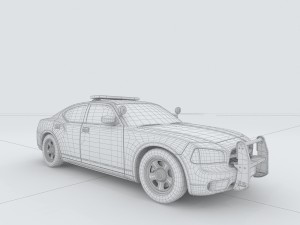 vehicles - police car 3D 模型
