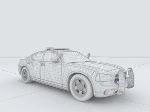 vehicles - police car 3D Model