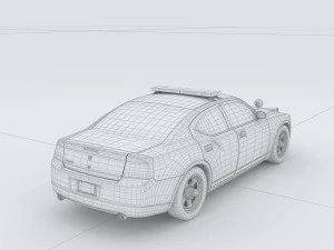 vehicles - police car 3D Model
