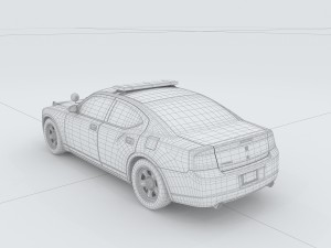 vehicles - police car 3D 模型