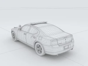 vehicles - police car 3D Model