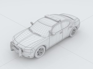 vehicles - police car 3D 模型